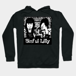 Sinful Lilly Zombie Head Fire Fire Hoodie